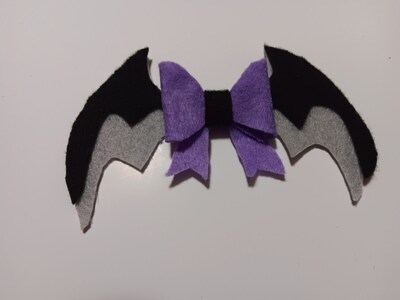 Black Bat Wings hair bow with hair clip for girls toddlers baby girl hair clip hair accessories glitter hair bow gift go girl baby headband - image4